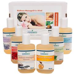 Massageolie i sæt | 6 flasker 50 ml pr. flaske