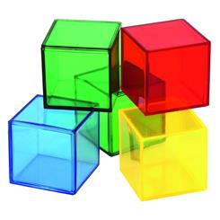 Gennemsigtige Farverige cubes